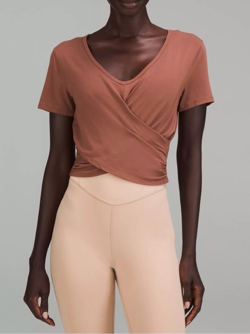 Lululemon Modal-blend Yoga Short Sleeve Shirt